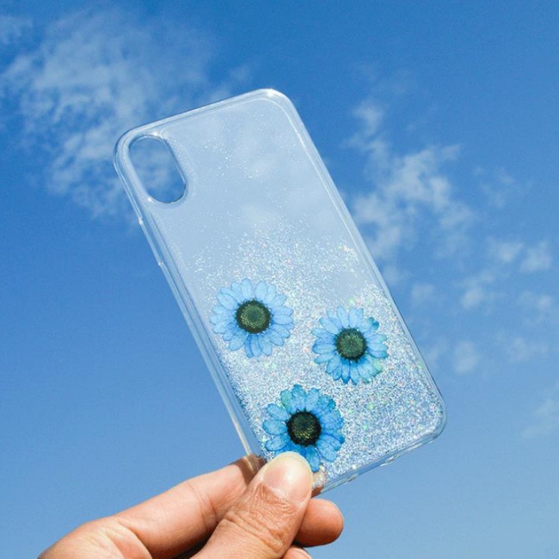 Výrobce Custom Fashion Apple iPhoneX special true dry flower embossing small fresh flower drop phone case